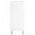 Dulap de discuri alb extralucios 84,5x38x89 cm lemn compozit GartenMobel Dekor