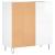 Dulap de discuri alb extralucios 84,5x38x89 cm lemn compozit GartenMobel Dekor