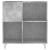 Dulap pentru discuri gri beton 84,5x38x89 cm lemn compozit GartenMobel Dekor