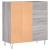 Dulap pentru discuri gri sonoma 84,5x38x89 cm lemn compozit GartenMobel Dekor
