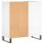Dulap pentru discuri, alb, 84,5x38x89 cm, lemn compozit GartenMobel Dekor