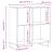 Dulap pentru discuri stejar sonoma 84,5x38x89 cm lemn compozit GartenMobel Dekor