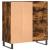 Dulap pentru discuri stejar fumuriu 84,5x38x89 cm lemn compozit GartenMobel Dekor