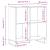 Dulap pentru discuri stejar fumuriu 84,5x38x89 cm lemn compozit GartenMobel Dekor