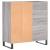 Dulap pentru discuri gri sonoma 84,5x38x89 cm lemn compozit GartenMobel Dekor