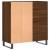Dulap pentru discuri stejar maro 84,5x38x89 cm lemn compozit GartenMobel Dekor
