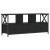 Comodă TV, negru, 102x33x45 cm, lemn prelucrat & fier GartenMobel Dekor