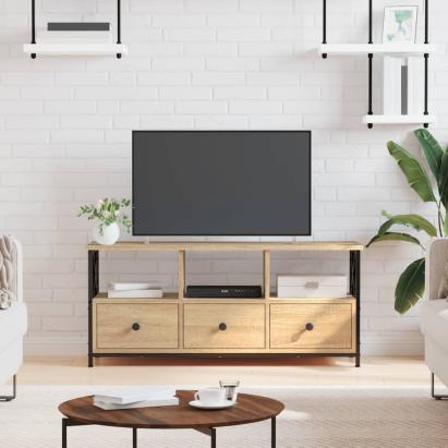 Comodă TV, stejar sonoma, 102x33x45 cm, lemn prelucrat & fier GartenMobel Dekor
