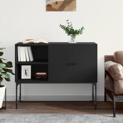 Servantă, negru, 100x40x79,5 cm, lemn prelucrat GartenMobel Dekor