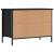 Pantofar, negru, 69x35x50 cm, lemn compozit GartenMobel Dekor