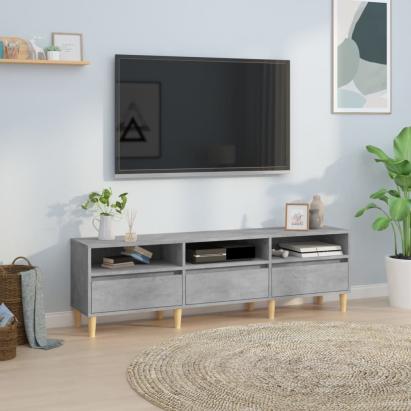 Comodă TV, gri beton, 150x30x44,5 cm, lemn prelucrat GartenMobel Dekor
