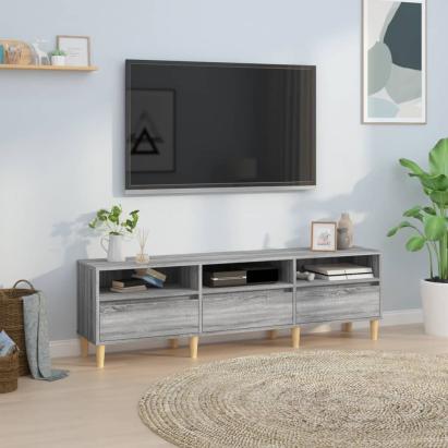 Comodă TV, gri sonoma, 150x30x44,5 cm, lemn prelucrat GartenMobel Dekor