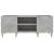 Dulap pentru discuri gri beton, 121x38x48 cm, lemn prelucrat GartenMobel Dekor
