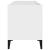 Dulap de discuri, alb, 74,5x38x48 cm, lemn prelucrat GartenMobel Dekor