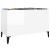 Dulap pt discuri, alb extralucios 74,5x38x48 cm lemn prelucrat GartenMobel Dekor
