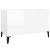 Dulap pt discuri, alb extralucios 74,5x38x48 cm lemn prelucrat GartenMobel Dekor