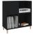 Dulap pentru discuri negru 84,5x38x89 cm lemn compozit GartenMobel Dekor