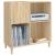 Dulap pentru discuri stejar sonoma 84,5x38x89 cm lemn compozit GartenMobel Dekor