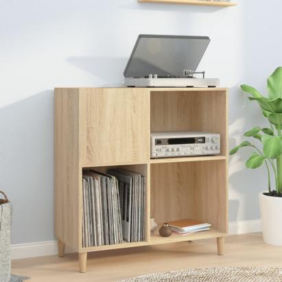 Dulap pentru discuri stejar sonoma 84,5x38x89 cm lemn compozit GartenMobel Dekor
