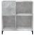 Dulap pentru discuri gri beton 84,5x38x89 cm lemn compozit GartenMobel Dekor