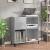 Dulap pentru discuri gri beton 84,5x38x89 cm lemn compozit GartenMobel Dekor