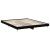 Cadru de pat, negru, 200x200 cm, lemn prelucrat GartenMobel Dekor