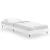 Cadru de pat, alb extralucios, 75x190 cm, lemn prelucrat GartenMobel Dekor