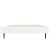 Cadru de pat, alb, 75x190 cm, lemn prelucrat GartenMobel Dekor