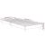 Cadru de pat, alb, 75x190 cm, lemn prelucrat GartenMobel Dekor