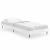 Cadru de pat, alb extralucios, 75x190 cm, lemn prelucrat GartenMobel Dekor