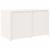 Dulap bucătărie de exterior, alb, 106x55x64 cm, lemn masiv pin GartenMobel Dekor