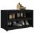 Dulap bucătărie de exterior negru, 106x55x64 cm, lemn masiv pin GartenMobel Dekor