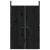 Uși de bucătărie de exterior, negru, 50x9x82 cm, lemn masiv pin GartenMobel Dekor