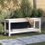 Bancă de grădină, alb, 108x35x45 cm, lemn masiv de pin GartenMobel Dekor