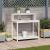 Masă de plantare cu rafturi alb 108x50x109,5 cm lemn masiv pin GartenMobel Dekor