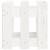 Jardinieră grădină design gard, alb, 30x30x30 cm lemn masiv pin GartenMobel Dekor