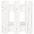 Jardinieră grădină design gard, alb, 30x30x30 cm lemn masiv pin GartenMobel Dekor