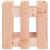 Jardinieră grădină design gard, 30x30x30 cm, lemn masiv douglas GartenMobel Dekor