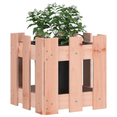 Jardinieră grădină design gard, 30x30x30 cm, lemn masiv douglas GartenMobel Dekor