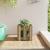 Jardinieră grădină design gard 30x30x30cm lemn de pin impregnat GartenMobel Dekor