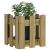 Jardinieră grădină design gard 30x30x30cm lemn de pin impregnat GartenMobel Dekor