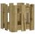 Jardinieră grădină design gard 30x30x30cm lemn de pin impregnat GartenMobel Dekor