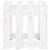 Jardinieră grădină design gard, alb, 40x40x40 cm lemn masiv pin GartenMobel Dekor