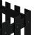 Jardinieră grădină design gard negru 40x40x40 cm lemn masiv pin GartenMobel Dekor