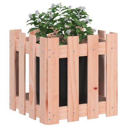 Jardinieră grădină design gard, 40x40x40 cm, lemn masiv douglas GartenMobel Dekor