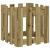 Jardinieră grădină design gard 40x40x40cm lemn de pin impregnat GartenMobel Dekor