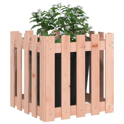 Jardinieră grădină design gard, 50x50x50 cm, lemn masiv douglas GartenMobel Dekor
