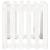 Jardinieră grădină design gard, alb, 60x60x60 cm lemn masiv pin GartenMobel Dekor