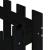 Jardinieră grădină design gard negru 60x60x60 cm lemn masiv pin GartenMobel Dekor