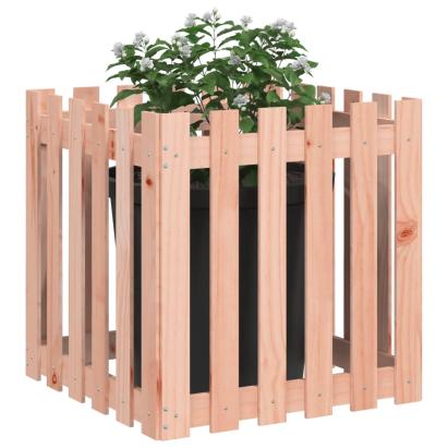 Jardinieră grădină design gard, 60x60x60 cm, lemn masiv douglas GartenMobel Dekor